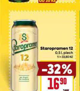 PIVO STAROPRAMEN 12