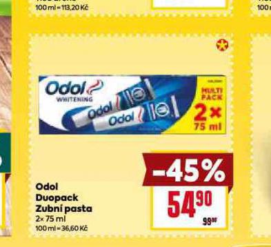 ODOL DUOPACK ZUBN PASTA