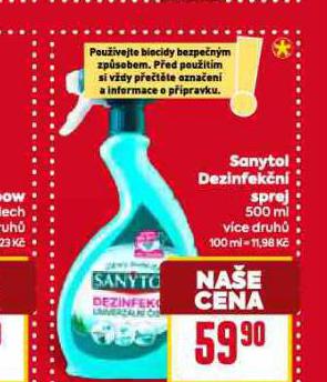 SANYTOL DEZINFEKN SPREJ