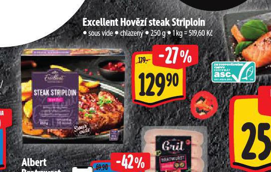 EXCELLENT HOVZ STEAK STRIPLOIN