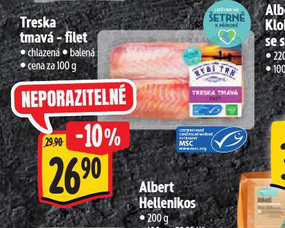 TRESKA TMAV - FILET