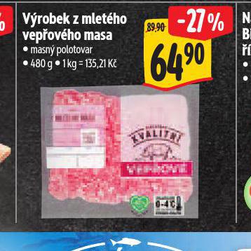 VROBEK Z MLETHO VEPOVHO MASA