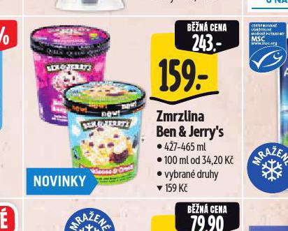 BEN & JERRYS ZMRZLINA