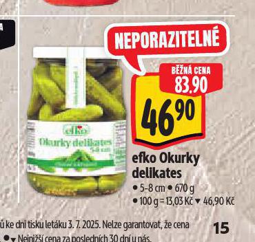 EFKO OKURKY DELIKATES