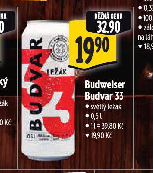 PIVO BUDVAR 33