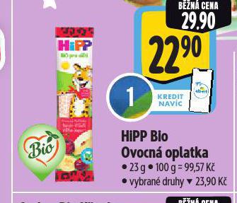 HIPP BIO OVOCN OPLATKA