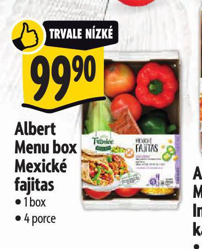 ALBERT MENU BOX MEXICK FAJITAS