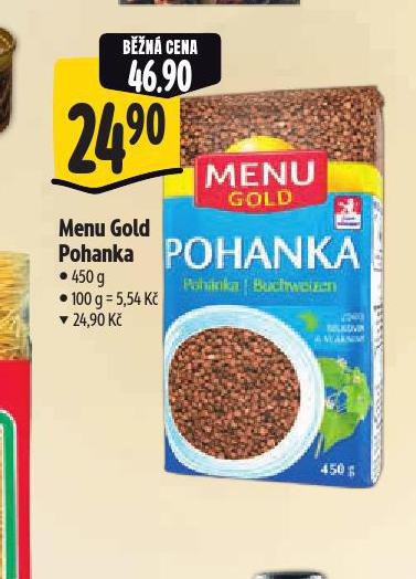 MENU GOLD POHANKA