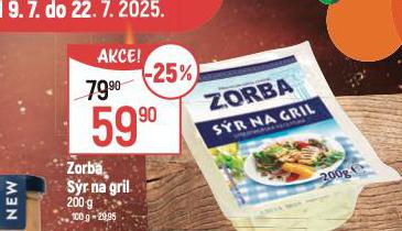 ZORBA SR NA GRIL
