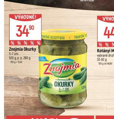 ZNOJMIA OKURKY
