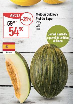 MELOUN CUKORV PIEL DE SAPO