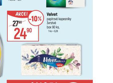 VELVET PAPROV KAPESNKY