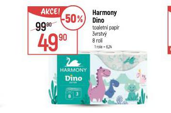HARMONY DINO TOALETN PAPR