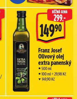 FRANZ JOSEF OLIVOV OLEJ EXTRA PANENSK