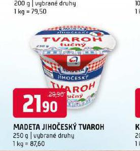 MADETA JIHOESK TVAROH