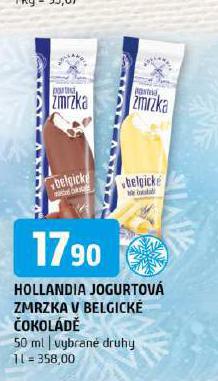 HOLLANDIA JOGURTVO ZMRZKA V BELGICK OKOLD