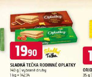 SLADK TEKA RODINN OPLATKY