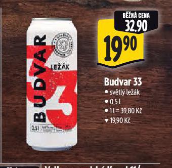 PIVO BUDVAR 33