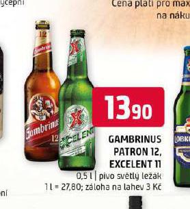 PIVO GAMBRINUS PATRON 12