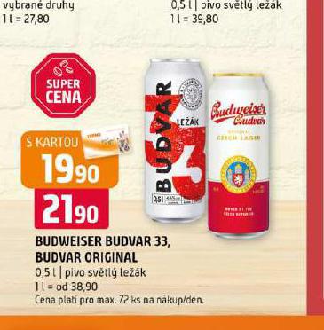 PIVO BUDVAR 33