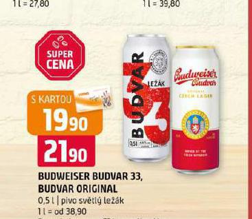 PIVO BUDWEISER BUDVAR ORIGINAL
