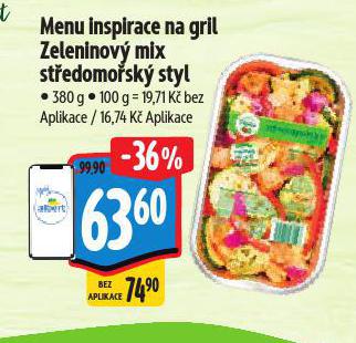 MENU INSPIRACE NA GRIL ZELENINOV MIX STEDOMOSK STYL
