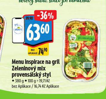 MENU INSPIRACE NA GRIL ZELENINOV MIX PROVENSLSK STYL