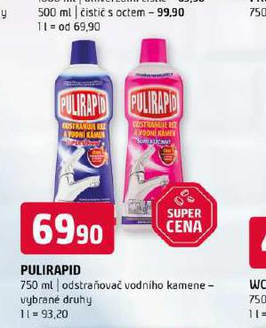 PULIRAPID ODSTRAOVA VODNHO KAMENE