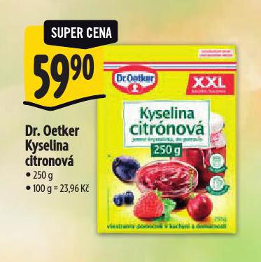 DR. OETKER KYSELINA CITRONOV