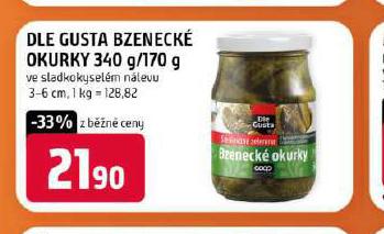 DLE GUSTA BZENECK OKURKY