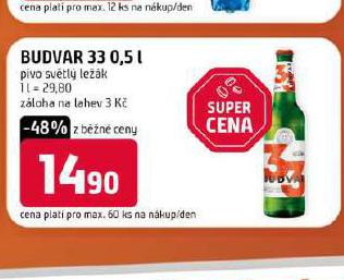 PIVO BUDVAR 33