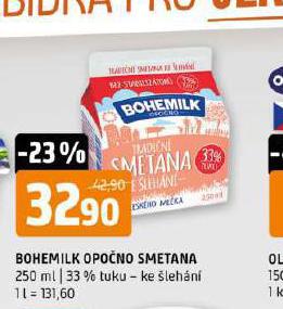 BOHEMILK OPONO SMETANA