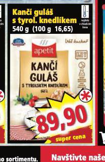 KAN GUL S TYROLSKM KNEDLKEM