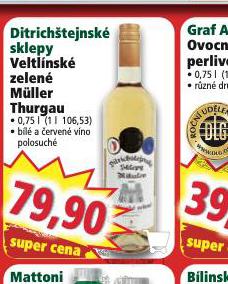 DITRICHTEJNSK SKLEPY VELTNSK ZELEN