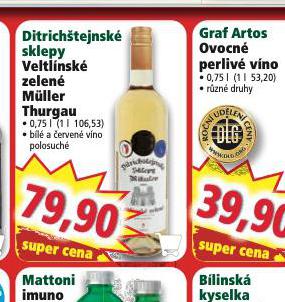 DITRICJTEJNSK SKLEPY MLLER THURGAU