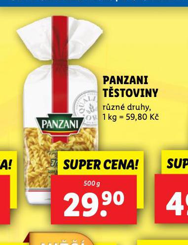 PANZANI TSTOVINY