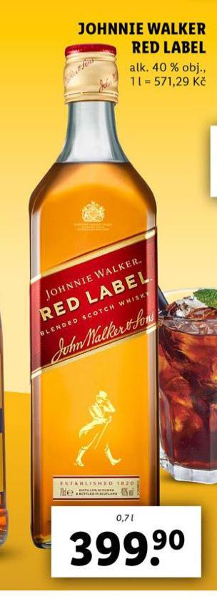 JOHNNIE WALKER RED LABEL
