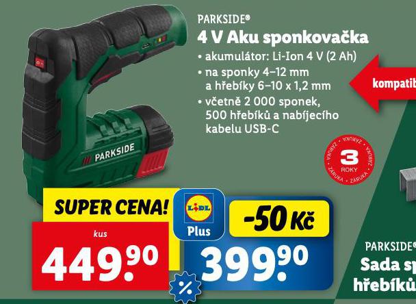 4 V AKU SPONKOVAKA