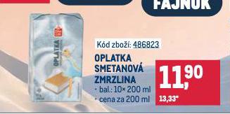 OPLATKA SMETANOV ZMRZLINA