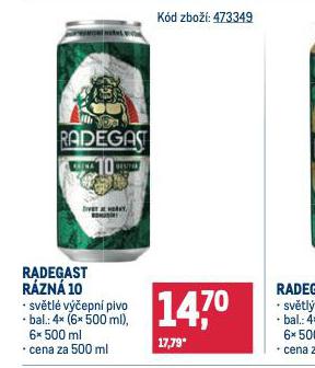PIVO RADEGAST RZN 10