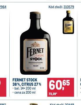 FERNET STOCK, CITRUS