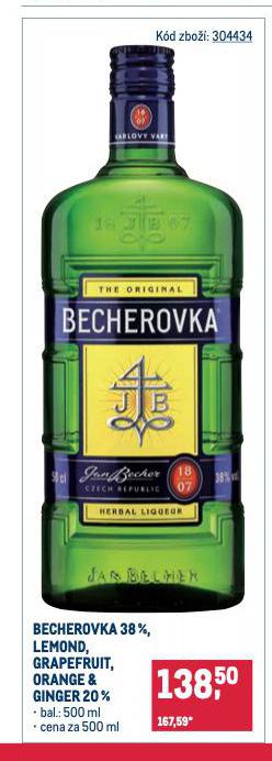 BECHEROVKA, LEMOND, GRAPEFRUIT, ORANGE&GINGER