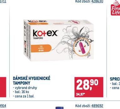 KOTEX TAMPONY