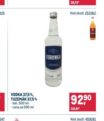 VODKA, TUZEMK