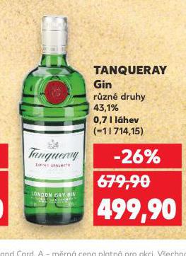 TANQUERAY GIN