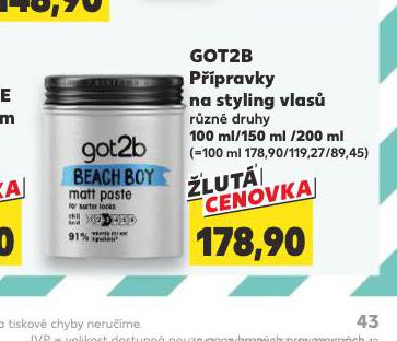 GOT2B PPRAVKY NA STYLING VLAS