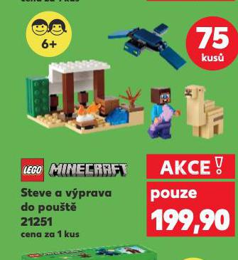 LEGO MINECRAFT STEVE A VPRAVA DO POUT
