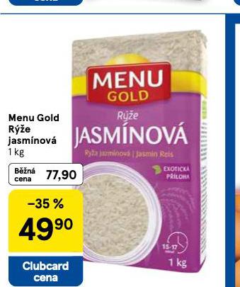 MENU GOLD RݎE JASMNOV