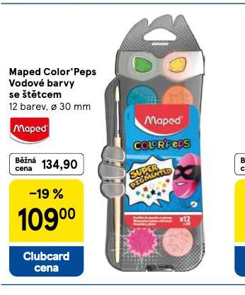 MAPED COLORS PEPS VODOV BARVY SE TTCEM