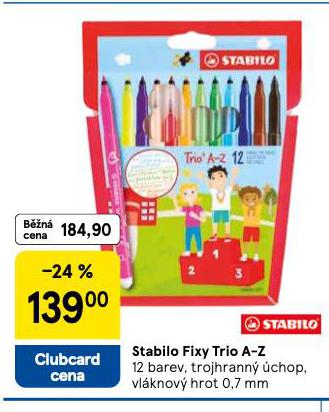 STABILO FIXY TRIO A-Z